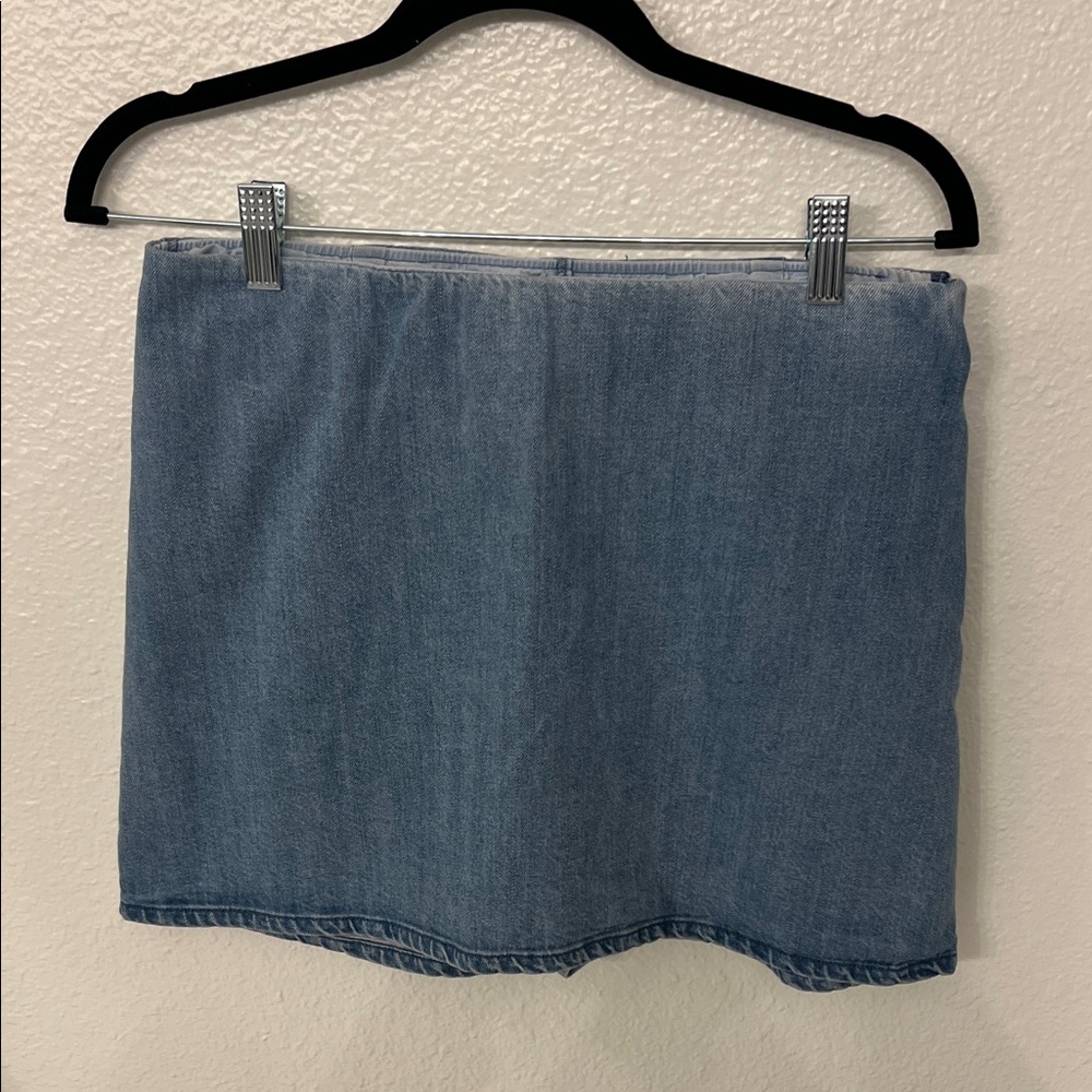 Show Me Your MuMu Denim Blue Mini Skirt